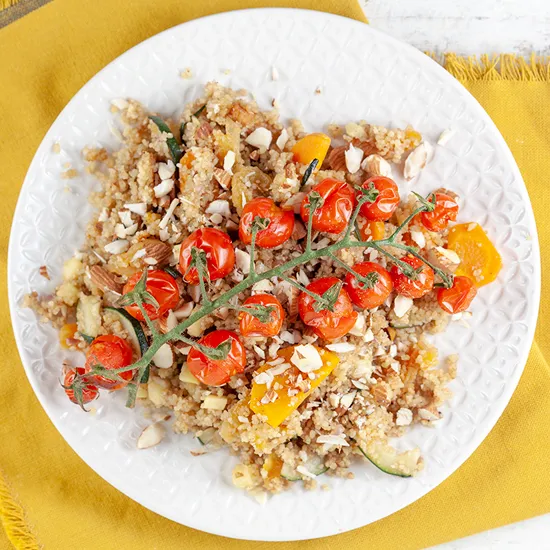 Recipe: Spiced couscous with roasted tomatoes