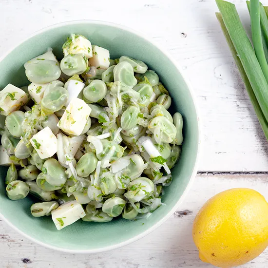 Recipe: Broad bean and lemon salad