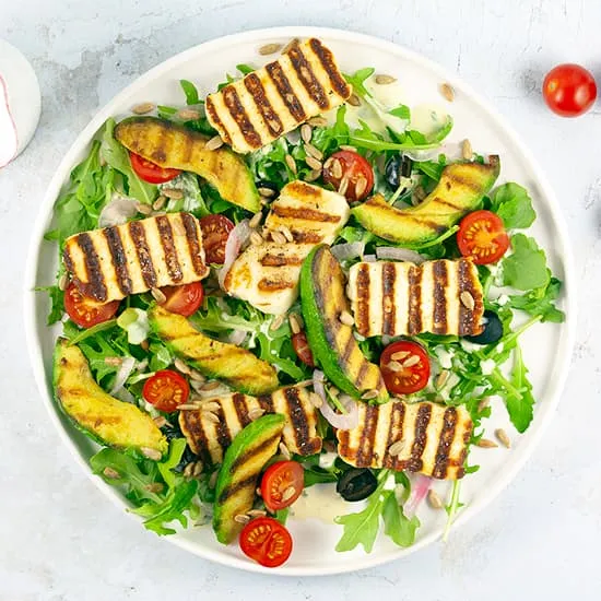 Recipe: Halloumi salad