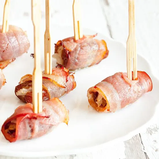 Recipe: Devils on horseback (stuffed dates wrapped in bacon)