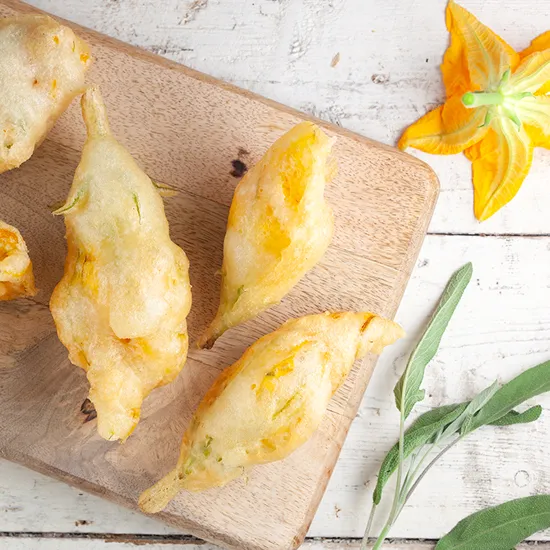 Recipe: Fried zucchini blossoms