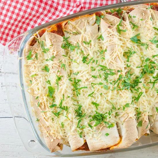 Recipe: Ground beef enchiladas