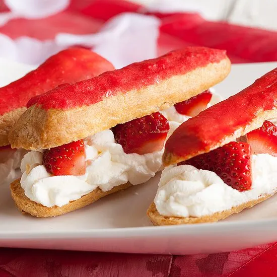 Recipe: Strawberry eclairs