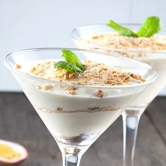 Recipe: Passionfruit and greek yoghurt mousse