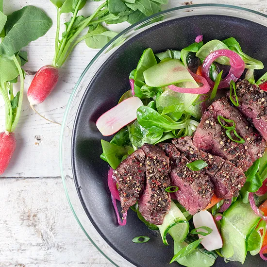 Recipe: Pepper steak salad