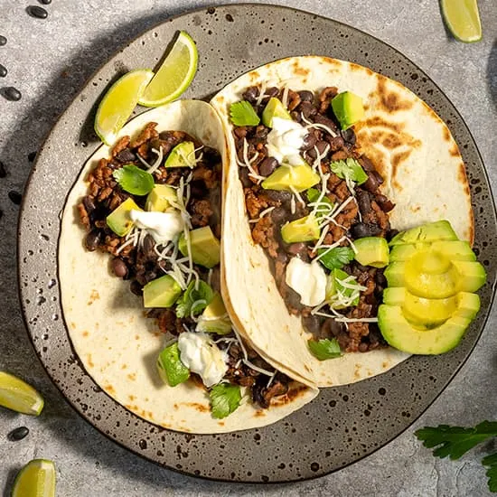 Recipe: Mexican black bean wraps