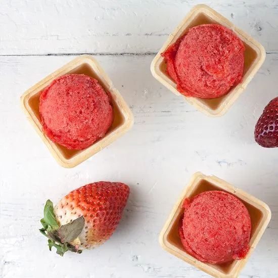 Recipe: Strawberry sorbet