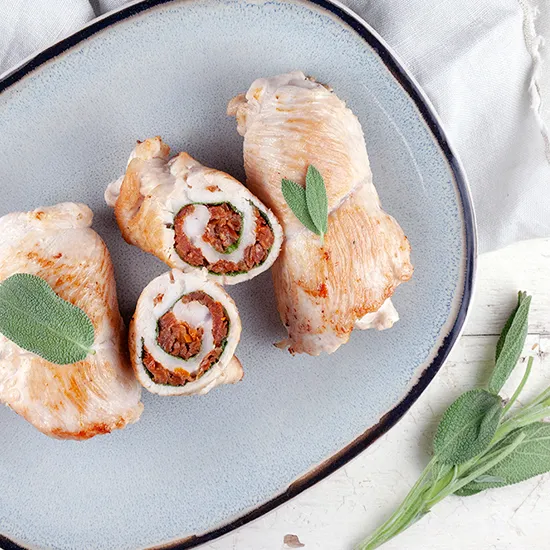 Recipe: Turkey rolls with sun-dried tomatoes