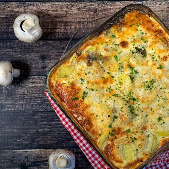 Recipe: Mushroom and potato bake