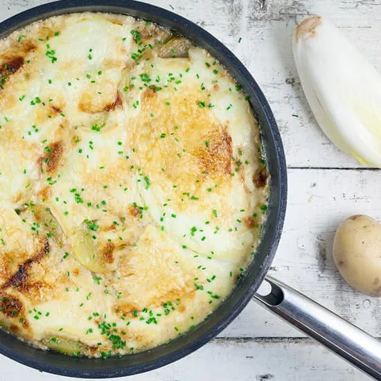Recipe: Tartiflette with chicory
