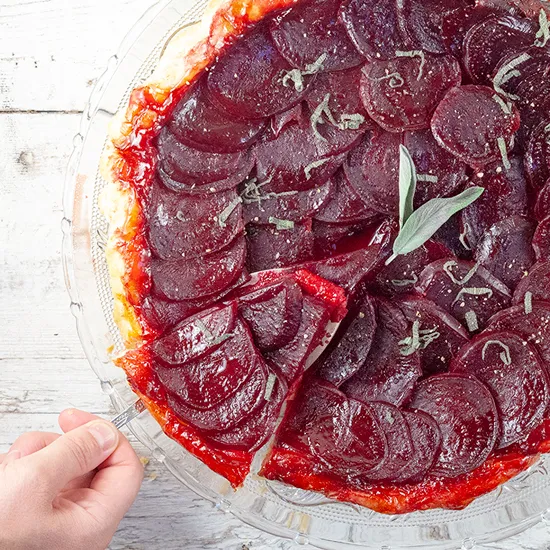 Recipe: Beetroot tarte tatin