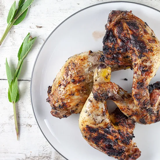 Recipe: Barbecue sage and lemon chicken legs