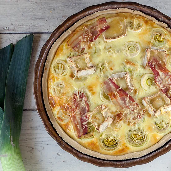 Recipe: Leek and goat's cheese quiche