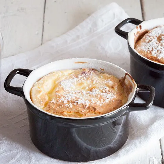 Recipe: Red fruit and cream cheese souffle