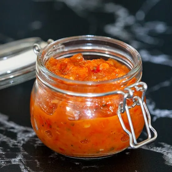 Recipe: Ajvar (red pepper and aubergine sauce)