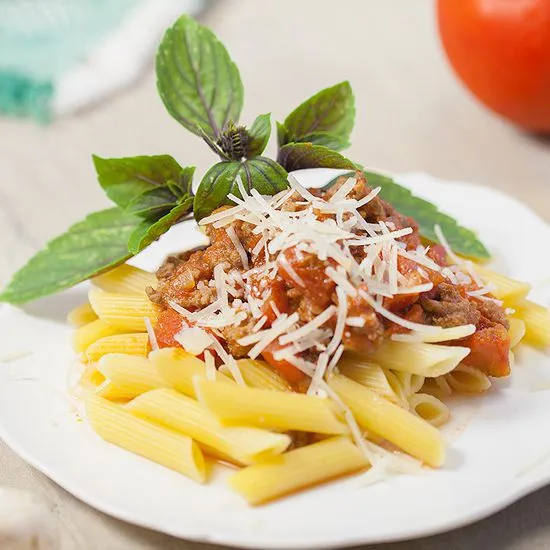 Recipe: Pasta penne with bolognese sauce