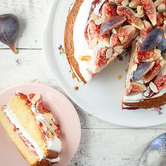 Recipe: Olive oil cake with mascarpone and figs