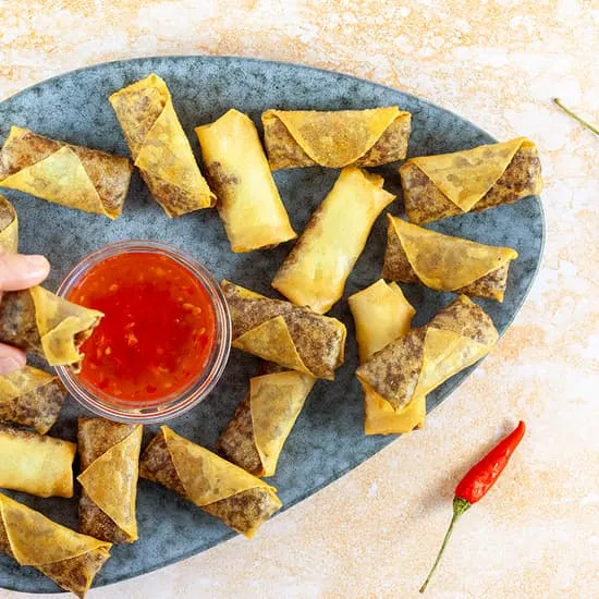Recipe: Homemade Dutch flames (hot and spicy spring rolls)