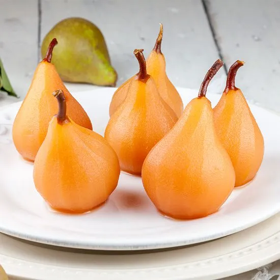 Recipe: Poached pears in apple juice