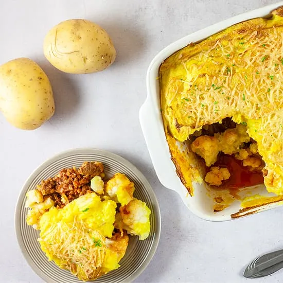 Recipe: Mince and cauliflower bake
