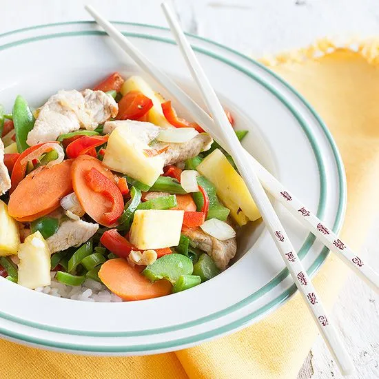 Recipe: Pork and pineapple stir fry