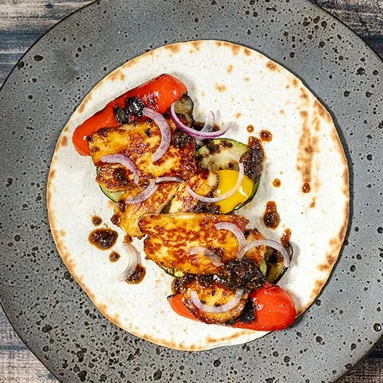 Recipe: Grilled halloumi and vegetable wraps