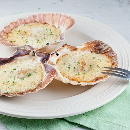 Recipe: Fresh scallops in bechamel sauce