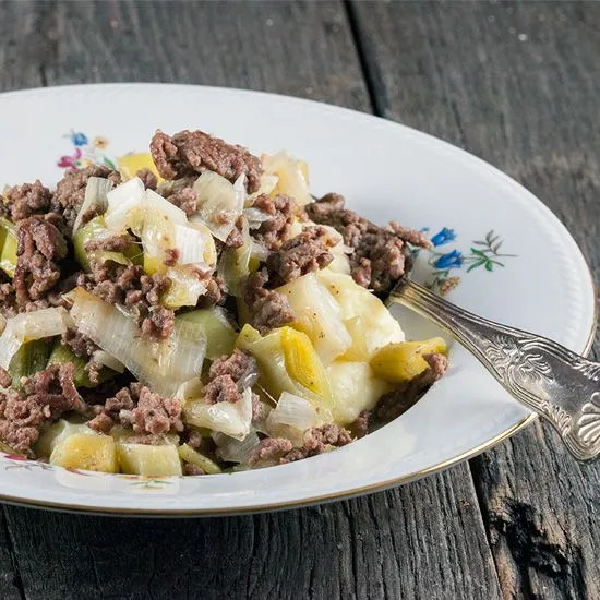 Recipe: Braised leeks with minced beef