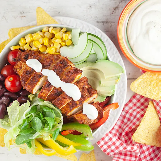 Recipe: Mexican salad with chicken