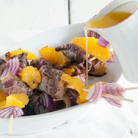 Recipe: Duck kebabs with orange butter sauce