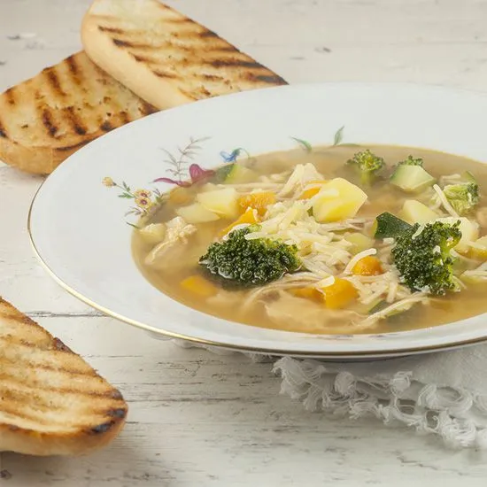 Recipe: Spiced chicken and vegetable soup