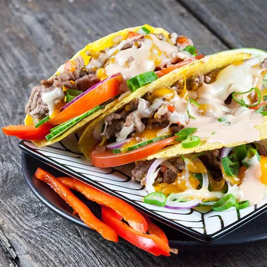 Recipe: Gruyère and cheddar tacos