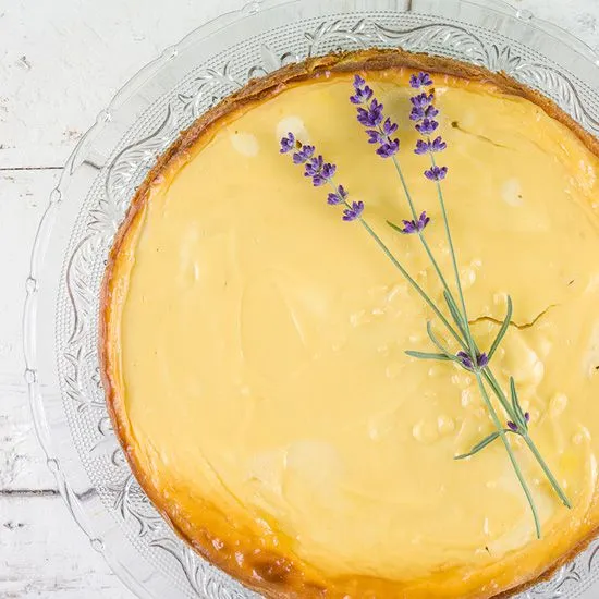 Recipe: Lavender honey cheesecake