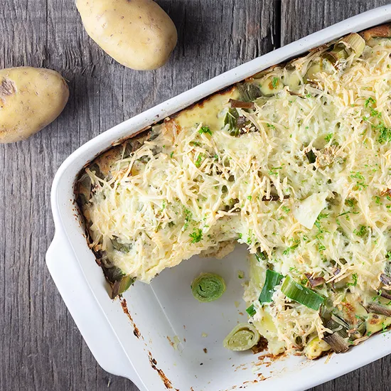 Recipe: Leek and potato casserole
