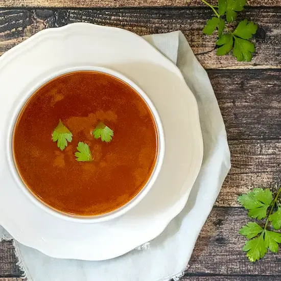 Recipe: Oxtail consommé
