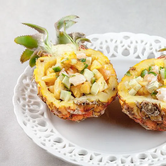 Recipe: Baby pineapple shrimp salad