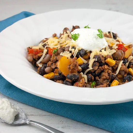 Recipe: One-pot Mexican beans and mince
