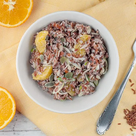 Recipe: Red rice and orange salad