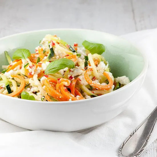 Recipe: Spiralized zucchini and ricotta salad