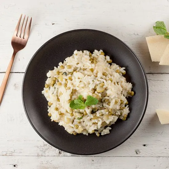Recipe: Pea and mint risotto