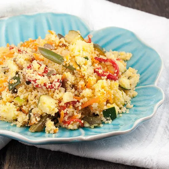 Recipe: Vegetarian couscous with apple and green beans