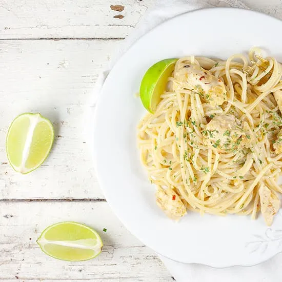 Recipe: Coconut and lime chicken spaghetti