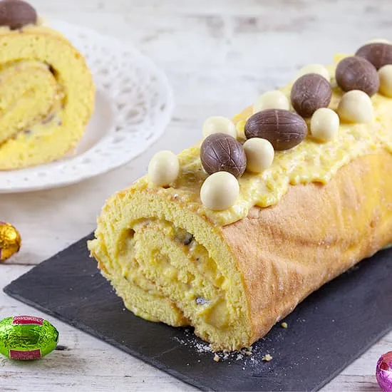Recipe: Easter cake roll with mango