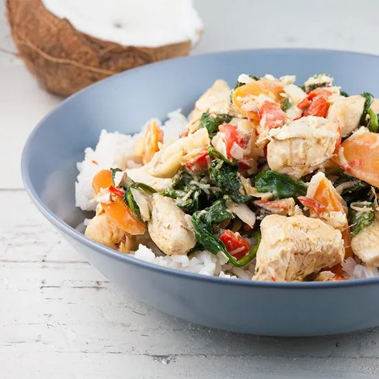 Recipe: Creamy coconut chicken and rice