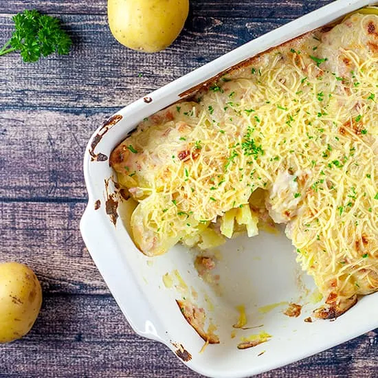 Recipe: Creamy Dutch potato casserole (Aardappel Anders)