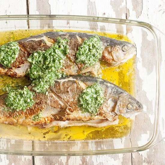 Recipe: Trout with herb butter