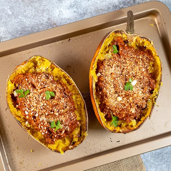 Recipe: Spaghetti squash bolognese