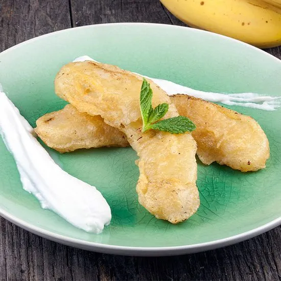 Recipe: Fried banana and whipped coconut