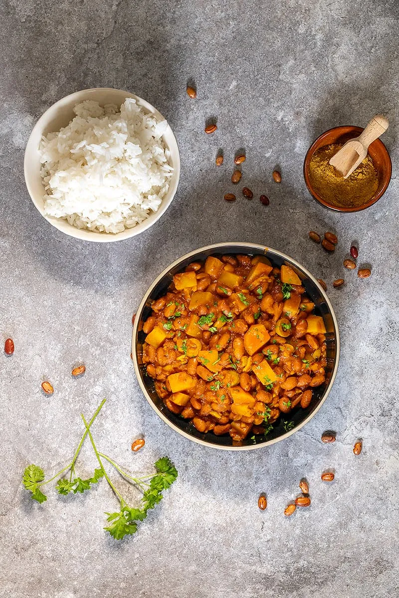 Puerto Rico style beans - delicious with rice