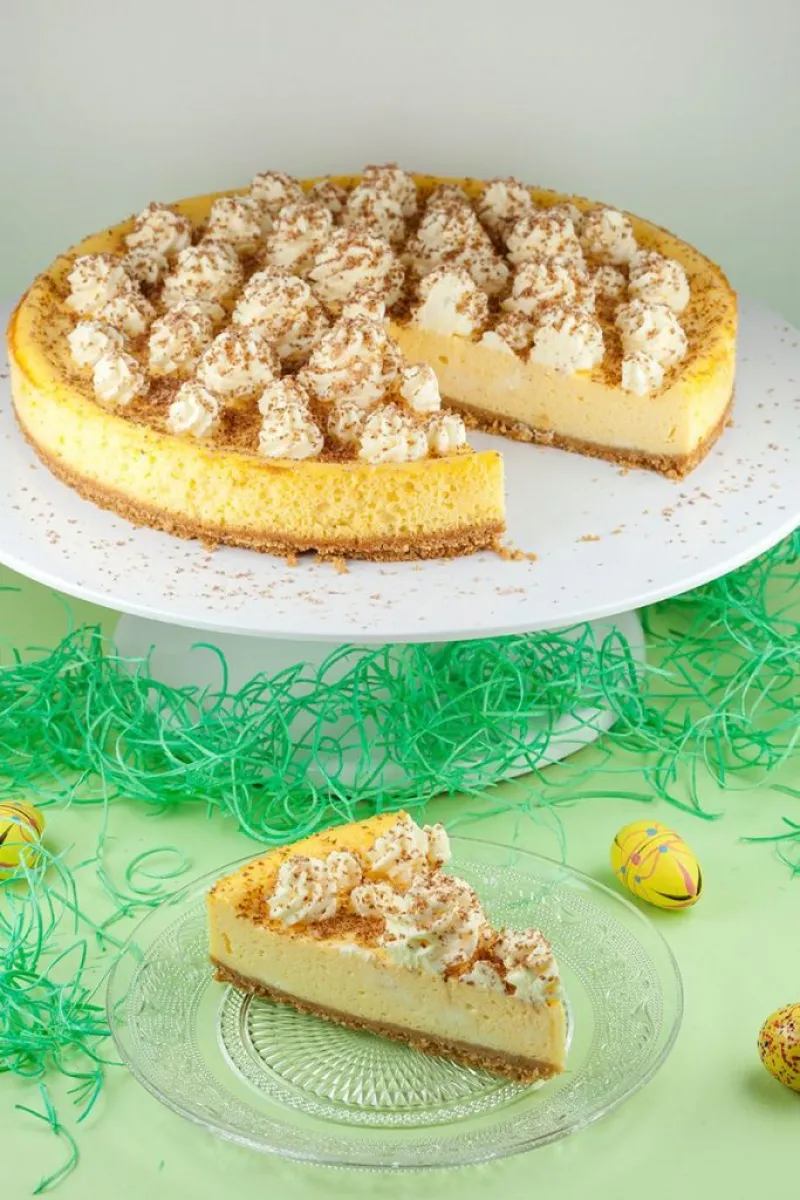 Eggnog cheesecake